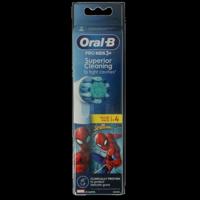 Oral B Opzetborstel kids spiderman 4 Stuks