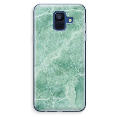 Groen marmer: Samsung Galaxy A6 (2018) Transparant Hoesje