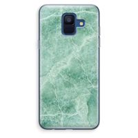 Groen marmer: Samsung Galaxy A6 (2018) Transparant Hoesje
