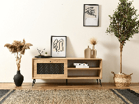 Tv-meubel WIRONIA 140 cm bruine eik Tv-meubel WIRONIA 140 cm bruine eik