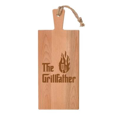 'Beukenhout Serveerplank recht 'The Grillfather' (49cm)' kopen?