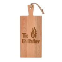 'Beukenhout Serveerplank recht 'The Grillfather' (49cm)' kopen?