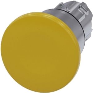 3SU1050-1BA30-0AA0  - Mushroom-button actuator yellow IP68 3SU1050-1BA30-0AA0
