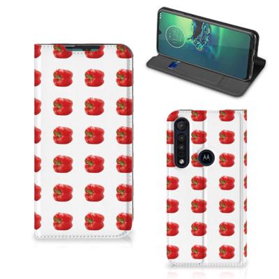 Motorola G8 Plus | Flip Style Cover | Paprika Red