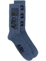 Autry chaussettes à logo en intarsia - Bleu