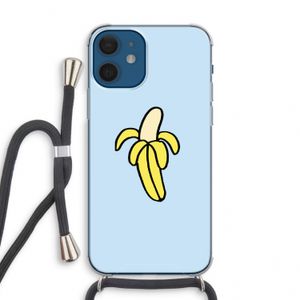 Banana: iPhone 12 mini Transparant Hoesje met koord