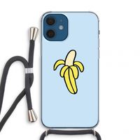 Banana: iPhone 12 mini Transparant Hoesje met koord