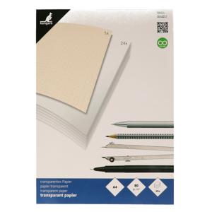 A4 overtrekpapier / transparant tekenpapier - 24x vellen - 80 grams - kopieer afbeeldingen