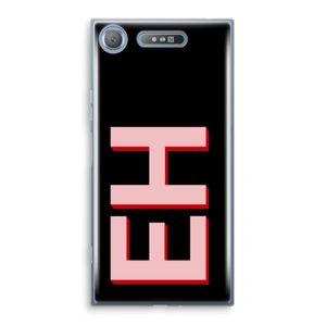 Monogram: Sony Xperia XZ1 Transparant Hoesje