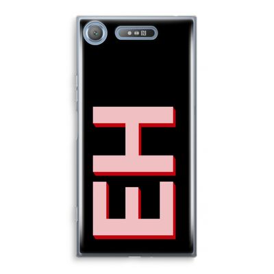 Monogram: Sony Xperia XZ1 Transparant Hoesje