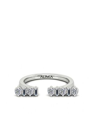 ALINKA bague Amalfi en or blanc 18ct ornée de diamants - Argent