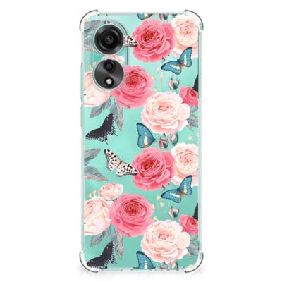 OPPO A78 4G Case Butterfly Roses OPPO A78 4G Case Butterfly Roses