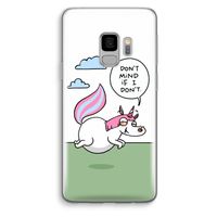 Unicorn: Samsung Galaxy S9 Transparant Hoesje