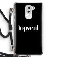 Topvent Zwart: Honor 6X Transparant Hoesje met koord