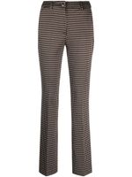 LIU JO pantalon évasé à motif géométrique - Noir