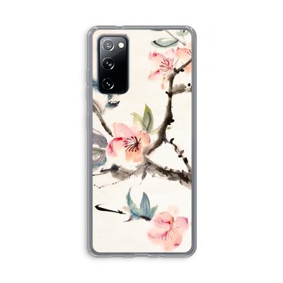 Japanse bloemen: Samsung Galaxy S20 FE / S20 FE 5G Transparant Hoesje