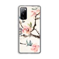Japanse bloemen: Samsung Galaxy S20 FE / S20 FE 5G Transparant Hoesje