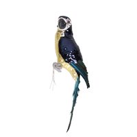 Decoratie vogel papegaai - 30 cm - kunststof - dierenbeeld   -