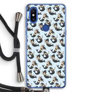 Zeemeermin: Xiaomi Mi Mix 3 Transparant Hoesje met koord