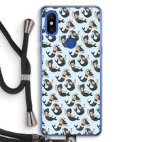 Zeemeermin: Xiaomi Mi Mix 3 Transparant Hoesje met koord