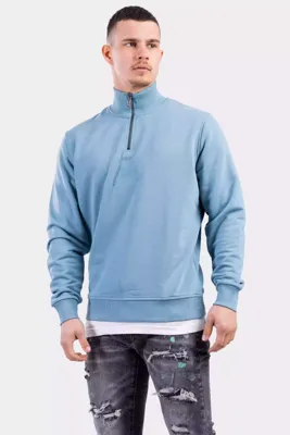 Malelions Turtle Half Zip Sweater Heren Lichtblauw - Maat XL - Kleur: Lichtblauw | Soccerfanshop