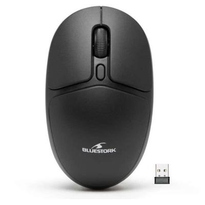 Draadloze muis - BLUESTORK - Office 25 - PC/MAC - Zwart - 2,4 GHz verbinding - Lange batterijduur