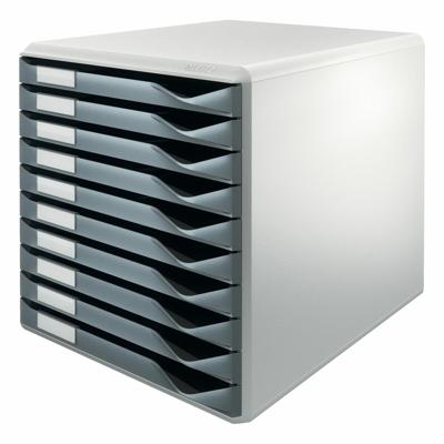 Modulaire archiefkast Leitz Form Set Donker grijs Plastic