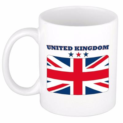 Koffie mok - Engeland - vlag print - 300 ml - wit - keramiek - Supporters - Landen - Beker Koffie mok - Engeland - vlag print - 300 ml - wit - keramiek - Supporters - Landen - Beker