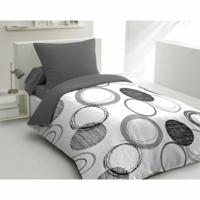 Dekbedovertrek HOME LINGE PASSION Audace Grijs Lichtgrijs 140 x 200 cm