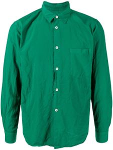 Comme des Garçons Homme Plus chemise à boutonnière - Vert