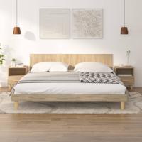 Nachtkastjes 2 st 40x35x47 cm sonoma eikenkleurig