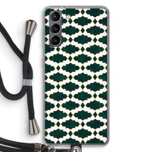 Moroccan tiles: Samsung Galaxy S21 Transparant Hoesje met koord