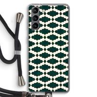Moroccan tiles: Samsung Galaxy S21 Transparant Hoesje met koord