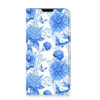 Smart Cover voor Apple iPhone 14 Plus Flowers Blue