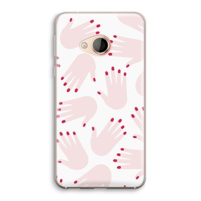 Hands pink: HTC U Play Transparant Hoesje