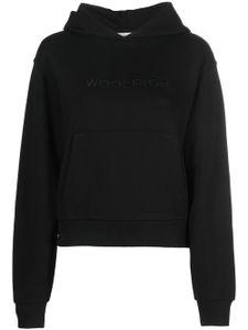 Woolrich hoodie à logo brodé - Noir