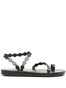 Ancient Greek Sandals sandales plates en cuir - Noir