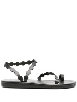 Ancient Greek Sandals sandales plates en cuir - Noir