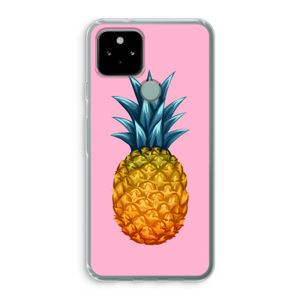 Grote ananas: Google Pixel 5 Transparant Hoesje