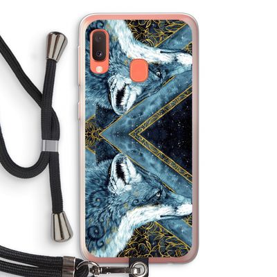 Golden Fox: Samsung Galaxy A20e Transparant Hoesje met koord