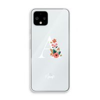 Pink Bouquet: Pixel 4 Transparant Hoesje