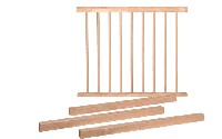 Balustrade beuken - Model 1 - meerdere formaten - hoge kwaliteit - duurzaam hout - thumbnail