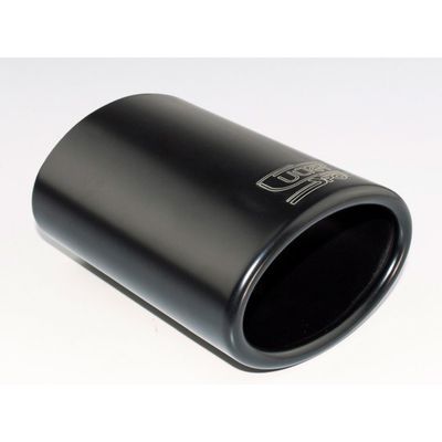 Ulter Sport Uitlaatsierstuk - Ovaal 95x65mm - Lengte 120mm - Montage 40-55mm - Zwart RVS USNX10B