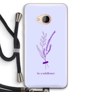 Be a wildflower: HTC U Play Transparant Hoesje met koord