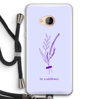 Be a wildflower: HTC U Play Transparant Hoesje met koord