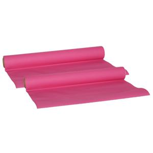 Cosy & Trendy Tafelloper - 2x - papier - fuchsia roze - 480 x 40 cm