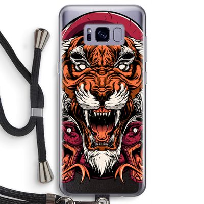 Tiger and Rattlesnakes: Samsung Galaxy S8 Transparant Hoesje met koord