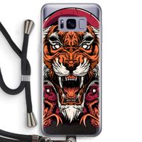 Tiger and Rattlesnakes: Samsung Galaxy S8 Transparant Hoesje met koord