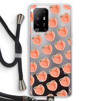 Just peachy: Oppo A95 5G Transparant Hoesje met koord