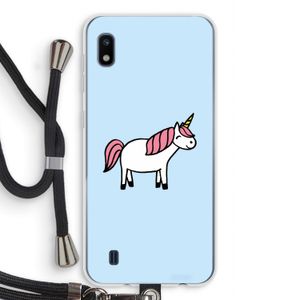 Eenhoorn: Samsung Galaxy A10 Transparant Hoesje met koord